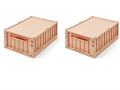 Liewood tuscany rose opbevaringskasse med låg mellem Weston (2-pack)